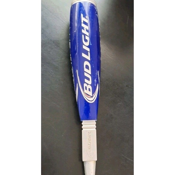 Bud Light Draft Beer Tap Handle Blue White & Aluminum Man Cave BAR Pub 12” - Picture 7 of 12